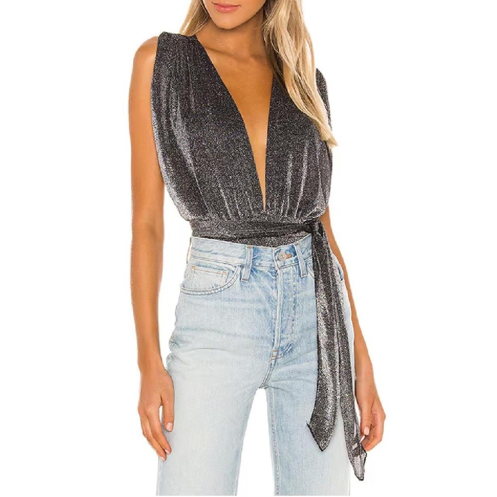 Superdown Silver Bodysuit - image 1